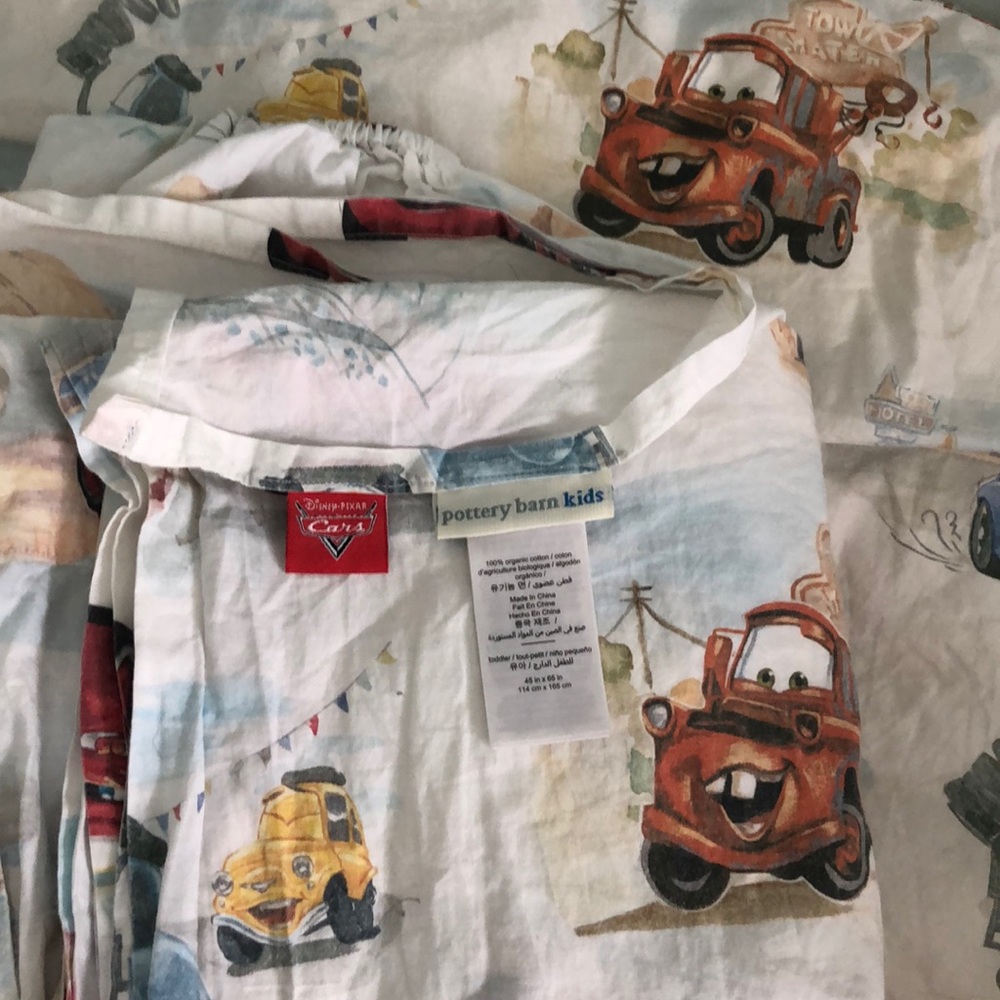 PBK bedding - Cars sheet set and duvet cover